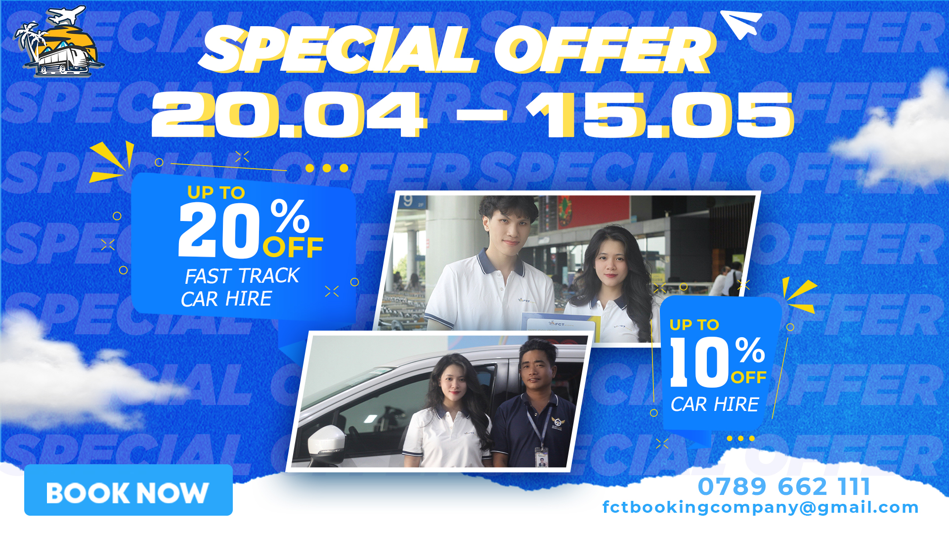 PROMOTION PROGRAM IN APRIL 2024 OF FCT BOOKING!